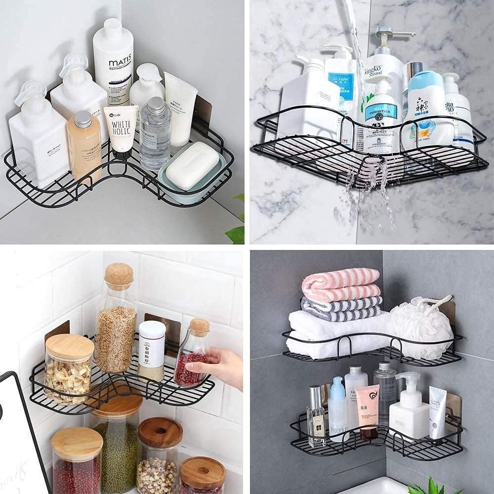 Self Adhesive Metal Corner Shelf (Buy 1 Get 1 Free)